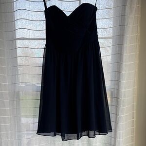 Alfred Angelo Navy Sweetheart Neckline Dress